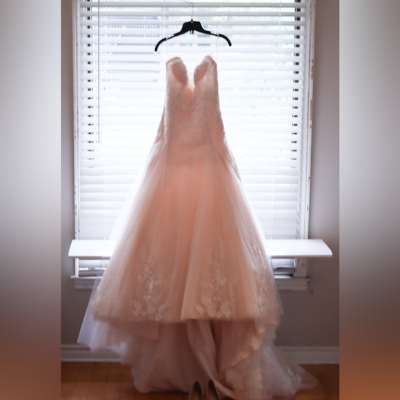 Blush pink wedding dress made in Italy - Picture 9 of 9